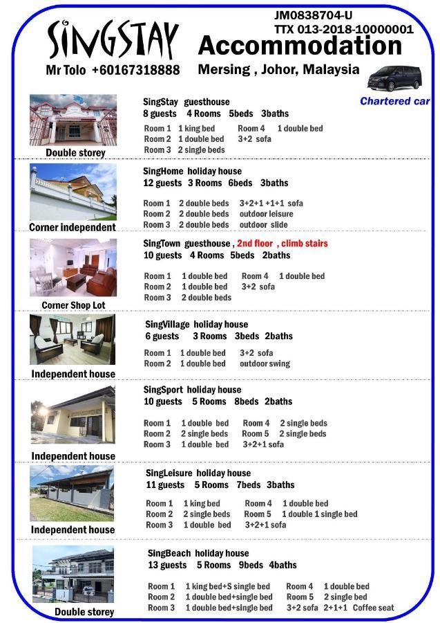 Singleisure Holiday House Mersing Kültér fotó